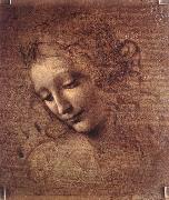 LEONARDO da Vinci The Virgin and Child with St Anne (detail)  f oil painting